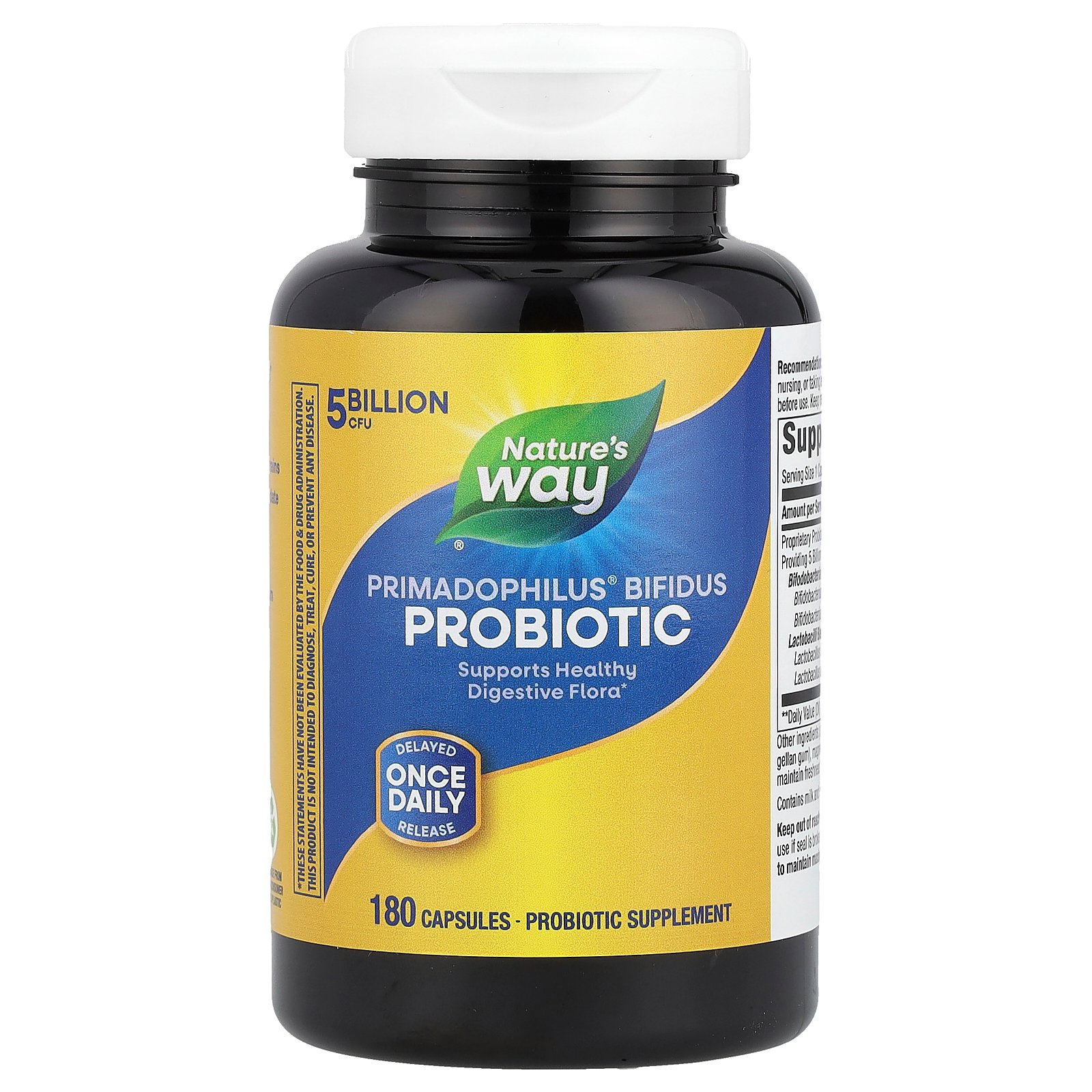 Nature's Way プリマドフィルス ビフィズス 【 iHerb アイハーブ 公式 】 ネイチャーズウェイ Primadophilus プロバイオティクス ビフィズス菌 乳酸菌 サプリメント サプリ ベジカプセル 遅延放出 50億CFU 180粒 iherb-official-10001813 iHerb サンプル画像2