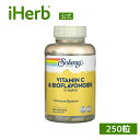 Solaray ビタミンC & バイオフラボノイド 【 iHerb アイハーブ 公式 】 ソラレー ビタミン ビタミン類 アスコルビン酸 ローズヒップ アセロラ...
