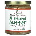 楽天iHerb【マラソン期間限定MAX P20倍】Jiva Organics 生発芽 アーモンド バター 【 iHerb アイハーブ 公式 】 ジーバオーガニクス クリーミー 無塩 228g