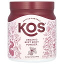 KOS ビートルート パウダー オーガニック 【 iHerb アイハーブ 公式 】 コス 有機 ビート ビーツ ビート根 サプリメント サプリ 粉末 360g