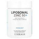 Codeage リポソーム 亜鉛 50 【 iHerb アイハーブ 公式 】 コードエイジ グルコン酸亜鉛 ミネラル サプリメント サプリ カプセル 100粒