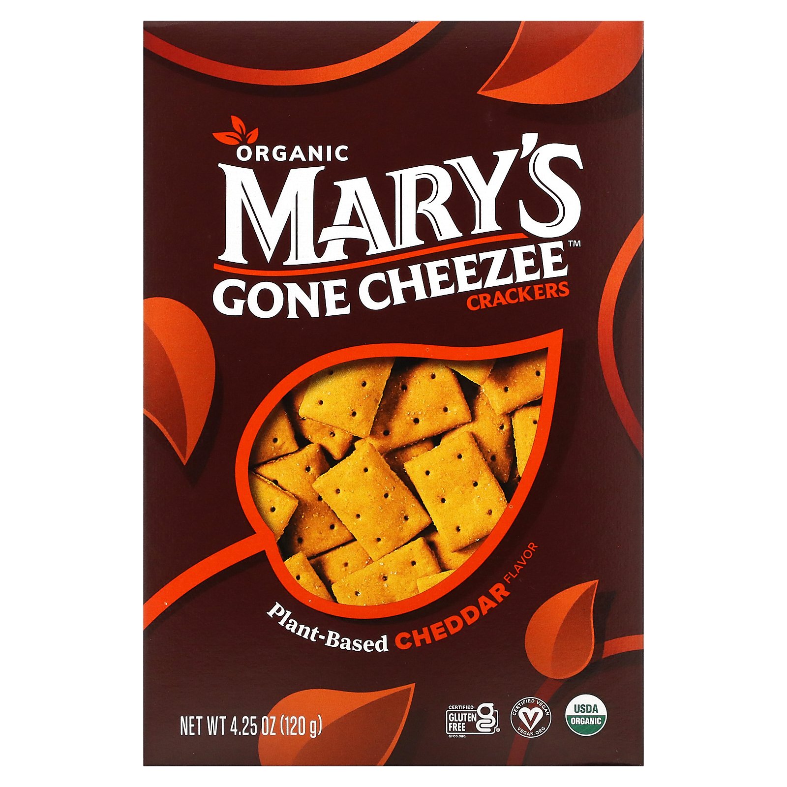 製品仕様 商品名 Mary's Gone Crackers チージー クラッカー 【 iHerb アイハーブ 公式 】 メアリーズゴーンクラッカーズ グルテンフリー オーガニック チェダー 120g 商品説明 - 名称 クラッカー 原材料 ヒヨコマメ粉*、 タピオカ澱粉*、 ヤシ果実ショートニング*、 ヒマワリ油*、 海塩、 酵母エキス*、 アナトーエキス*（着色料）、 天然香料*、 パプリカ*、 重曹、 タマネギ*、 ニンニク*、 乳酸、 キサンタンガム、 炭酸カルシウム、 クエン酸、 ローズマリーエキス*（鮮度保持用）*オーガニック大豆およびごまを含む製品を加工する設備で製造されています。 内容量 120g 賞味期限 パッケージに記載 保存方法 高温多湿を避けて保管してください。 商品区分 食品（海外製） 生産国 アメリカ 製造者 Mary's Gone Crackers Inc9840 N. Virginia St, Reno, 89506 USA 輸入者 本商品は個人輸入商品のため、購入者の方が輸入者となります。 広告文責 iHerb19516163600