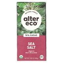 【マラソン期間限定MAX P20倍】Alter Eco シーソルト ダークチョコレート 【 iHerb アイハーブ 公式 】 アルターエコ カカオ70％ オーガニック 板チョコ チョコレート 80g