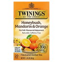 Twinings ハーブティー 【 iHerb アイハーブ 公式 】 トワイニング ノンカフェイン カフェインフリー ティーバッグ ハニーブッシュ マンダリン オレンジ 20個