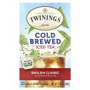 Twinings コールドブリュー アイスティー 【 iHerb アイハーブ 公式 】 トワイニング 水出し 無糖 ティーバッグ イングリッシュ クラシック 2...