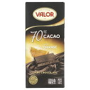 Valor カカオ70% ダークチョコレート 【 iHerb アイハーブ 公式 】 ベイラー 高カカオ チョコレート 板チョコ オレンジ入り 100g