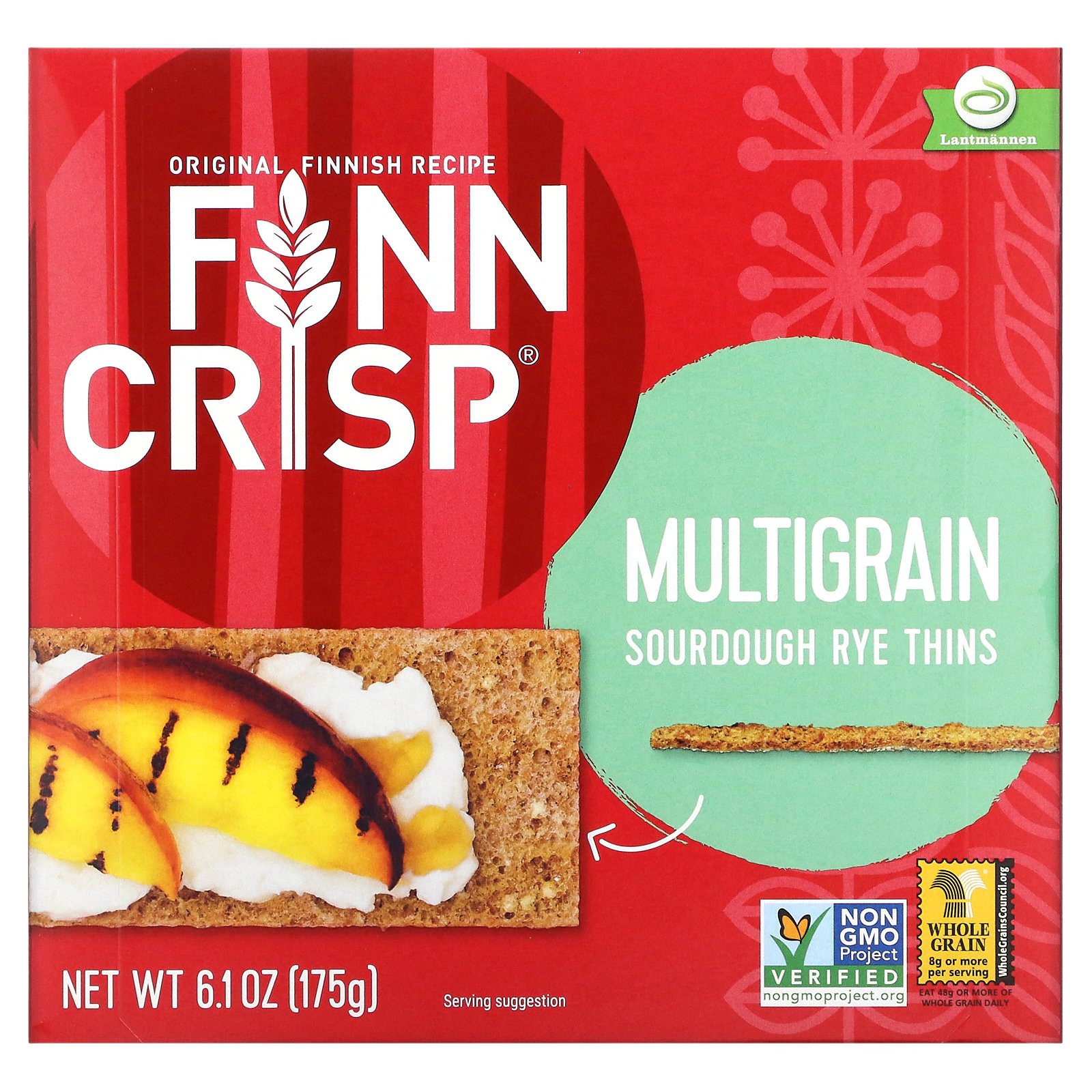 Finn Crisp マルチグレイン サワードウ クリスピー  フィンクリスプ ライ麦 全粒粉 クラッカー 175g