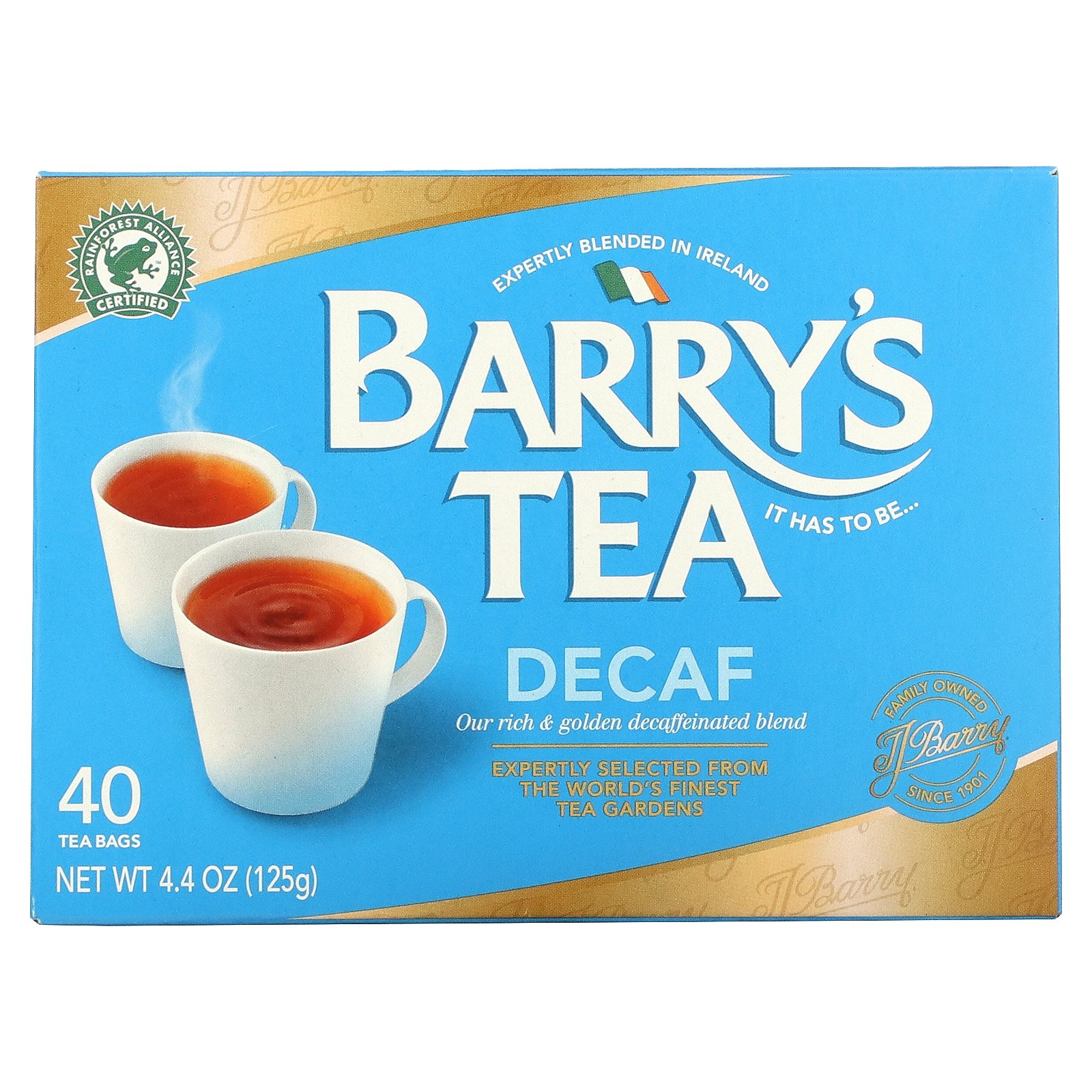 製品仕様 商品名 Barry's Tea デカフェ ブレンドティー 【 iHerb アイハーブ 公式 】 バリーズティー ノンカフェイン 紅茶 ティーバッグ 40個 商品説明 - 名称 紅茶 原材料 紅茶 内容量 40個 賞味期限 パッケージに記載 保存方法 開封後は密閉容器に入れて保存してください。 商品区分 食品（海外製） 生産国 アメリカ 製造者 Worldfiner Foods, Inc.16612 Collections Drive, Chicago, 60693 USA 輸入者 本商品は個人輸入商品のため、購入者の方が輸入者となります。 広告文責 iHerb19516163600