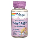 【POINT20倍★7/18 0:00~7/26 1:59】Solaray ブラックシード 【 iHerb アイハーブ 公式 】 ソラレー ブラックシード 種子 オイル 油 ブラックシードオイル チモキノン 3% バイタル エキス ハーブ コールドプレスド サプリ 植物性ソフトジェル 60粒