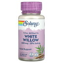 【POINT20倍★7/18 0:00~7/26 1:59】Solaray ホワイト ウィロー 【 iHerb アイハーブ 公式 】 ソラレー セイヨウシロヤナギ サリシン 25% バイタル エキス ハーブ サプリメント サプリ ベジカプセル 600mg 60粒