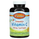 Carlson ビタミンC 子供向け 【 iHerb アイハーブ 公式 】 カールソン キッズ ビタミン C ビタミン類 アスコルビン酸 カルシウム サプリ チ...