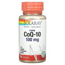 Solaray ピュア コエンザイムQ10 【 iHerb アイハーブ 公式 】 ソラレー CoQ10 Co-Q10 サンザシ ホーソーン レシチン 大豆レシチ...