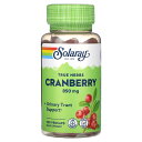 Solaray クランベリー 【 iHerb アイハーブ 公式 】 ソラレー ハーブ トゥルーハーブ サプリメント サプリ ベジカプセル 850mg 100粒