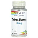 Solaray テトラ ボロン 【 iHerb アイハーブ 公式 】 ソラレー ほう素 ホウ素 ミネラル Tetra-Boron サプリメント サプリ タブレッ...