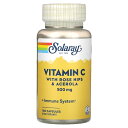 Solaray ビタミンC ローズヒップ & アセロラ 配合 【 iHerb アイハーブ 公式 】 ソラレー ビタミン C アスコルビン酸 ビタミン類 ビタミン...