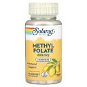 Solaray メチル葉酸 【 iHerb アイハーブ 公式 】 ソラレー メチル 葉酸 ビタミン類 ビタミンB群 ビタミンB 5-メチルテトラヒドロ葉酸 5-...