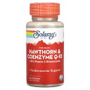 Solaray ホーソーン & コエンザイムQ10 【 iHerb アイハーブ 公式 】 ソラレー セイヨウサンザシ エキス CoQ10 ビテキシン-2-ラムノ...