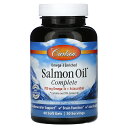 Carlson サーモンオイル コンプリート 【 iHerb アイハーブ 公式 】 カールソン サーモン 鮭 オイル フィッシュオイル オメガ3 脂肪酸 オメガ...