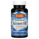 Carlson サーモンオイル 【 iHerb アイハーブ 公式 】 カールソン オメガ3 オメガ3脂肪酸 フィッシュオイル 鮭 ノルウェー産 DHA EPA ...