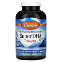 Carlson スーパー DHA ジェム 【 iHerb アイハーブ 公式 】 カールソン オメガ3 オメガ3脂肪酸 フィッシュオイル ドコサヘキサエン酸 EP...