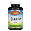 Carlson L-グルタミン 【 iHerb アイハーブ 公式 】 カールソン グルタミン アミノ酸 サプリメント サプリ カプセル 750mg 90粒
