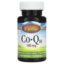Carlson コエンザイムQ10 【 iHerb アイハーブ 公式 】 カールソン CoQ10 コエンザイム Q10 Co-Q10 ユビキノン ビタミンE サ...