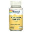 Solaray クエン酸カリウム 【 iHerb アイハーブ 公式 】 ソラレー クエン酸 カリウム ミネラル サプリメント サプリ ベジカプセル 99mg 6...