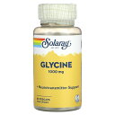 Solaray グリシン 【 iHerb アイハーブ 公式 】 ソラレー L-グリシン アミノ酸 遊離型 サプリメント サプリ ベジカプセル 1,000mg 6...