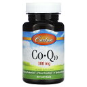 Carlson コエンザイムQ10 【 iHerb アイハーブ 公式 】 カールソン CoQ10 コエンザイム Q10 Co-Q10 ユビキノン ビタミンE サ...