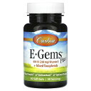 Carlson E-ジェム プラス 【 iHerb アイハーブ 公式 】 カールソン ビタミンE ビタミン E トコフェロール 混合トコフェロール ビタミンサプ...