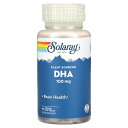 Solaray DHA 【 iHerb アイハーブ 公式 】 ソラレー 植物性 オメガ3 ドコサヘキサエン酸 藻類 油 オイル 由来 サプリメント サプリ 植物...