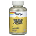 【POINT20倍★7/18 0:00~7/26 1:59】Solaray クエン酸カルシウム ビタミンD3 配合 【 iHerb アイハーブ 公式 】 ソラレー クエン酸 カルシウム ミネラル ビタミンD コレカルシフェロール ハーブ サプリメント サプリ カプセル 1,000mg 180粒