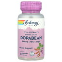 Solaray ドーパビーン 【 iHerb アイハーブ 公式 】 ソラレー ムクナ プルリエンス ベルベットビーン ドーパ ビーン L-ドーパ 15% α
