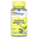 Solaray 抹茶 グリーンティー 【 iHerb アイハーブ 公式 】 ソラレー オーガニック 有機 抹茶葉 茶 チャノキ サプリメント サプリ ベジカプセ...