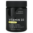 Sports Research ビタミンD3 【 iHerb アイハーブ 公式 】 スポーツリサーチ ビタミン D D3 ビタミンD コレカルシフェロール ココ...