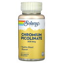 Solaray ピコリン酸クロム 【 iHerb アイハーブ 公式 】 ソラレー ピコリン酸 クロム クロミウム ミネラル サプリメント サプリ タブレット 2...