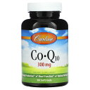 【POINT20倍★5/23 20:00~5/27 1:59】Carlson コエンザイムQ10 【 iHerb アイハーブ 公式 】 カールソン CoQ10 ...