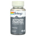 Solaray 活性炭 【 iHerb アイハーブ 公式 】 ソラレー アクティベーティド 炭 チャコール ココナッツ 由来 サプリメント サプリ ベジカプセル...