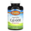 【POINT20倍★7/18 0:00~7/26 1:59】Carlson Cal-600 【 iHerb アイハーブ 公式 】 カールソン カルシウム 炭酸カルシウム ミネラル サプリメント サプリ ソフトジェル 600mg 100粒