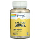 Solaray カルマグ クエン酸塩 ビタミンD2 配合 【 iHerb アイハーブ 公式 】 ソラレー カルシウム マグネシウム 2:1 比率 ミネラル ビタ...