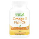 Super Nutrition オメガ3 フィッシュオイル 【 iHerb アイハーブ 公式 】 スーパーニュートリション オメガ3脂肪酸 EPA DHA サプ...