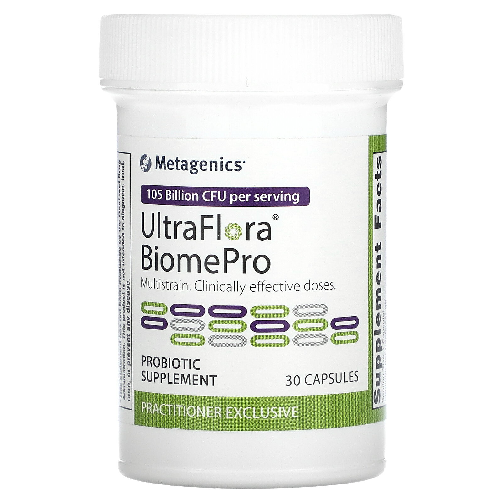 製品仕様 商品名 Metagenics ウルトラフローラ バイオームプロ 【 iHerb アイハーブ 公式 】 メタジェニックス Ultraflora BiomePro プロバイオティクス 乳酸菌 ビフィズス菌 アシドフィルス菌 サプリ カプセル 1,050億CFU 30粒 商品説明 ウルトラフローラバイオームプロは、8種類のプロバイオティクスが補給できるサプリメントです。1粒に合計1,050億CFUが配合され、環境に負けない体づくりや健やかな毎日をサポートします。ベジタリアンの方にもおすすめです。冷蔵保存の必要はありません。 名称 乳酸菌含有食品 原材料 複数株プロバイオティクスブレンド（ラクトバチルスアシドフィルス NCFM、ラクトバチルスラムノースス GG、ラクトバチルスプランタルム Lp-115、ビフィドバクテリウムラクチス BI-04、ビフィドバクテリウムラクチス Bi-07、ラクトバチルス パラカゼイ Lpc-37、ラクトバチルスラムノースス HN001、ビフィドバクテリウムラクチス HN019）、結晶セルロース、カプセル（ヒドロキシプロピルメチルセルロース）、ステアリン酸マグネシウム、シリカ 内容量 30粒 賞味期限 パッケージに記載 保存方法 冷蔵する必要はありません。23°C（75°F）以下で保存してください。 商品区分 健康食品（海外製） 生産国 アメリカ 製造者 Metagenics Inc25 Enterprise, Aliso Viejo, 92656 USA 輸入者 本商品は個人輸入商品のため、購入者の方が輸入者となります。 広告文責 iHerb19516163600