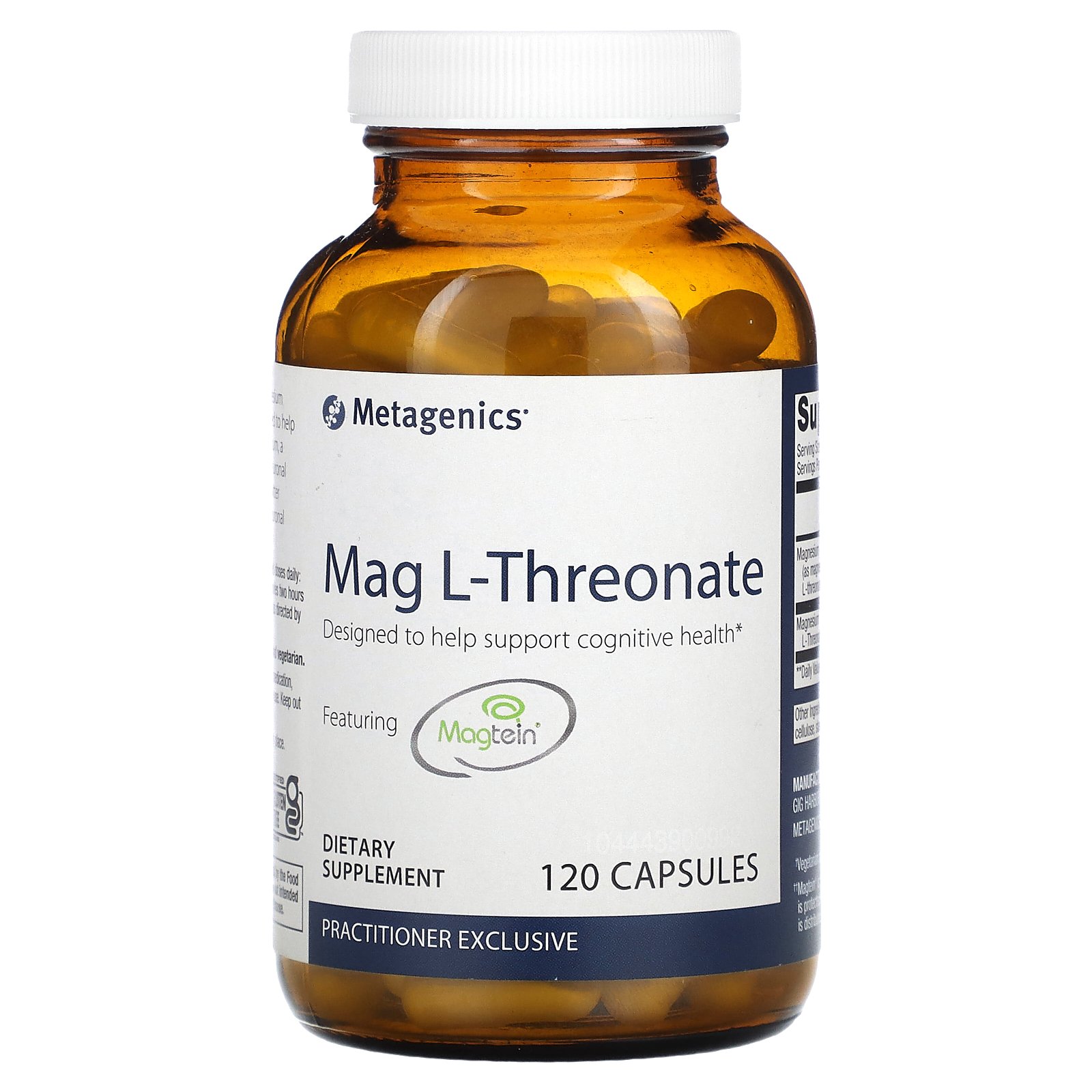 Metagenics マグ L-トレオネート 【 iHerb アイハーブ 公式 】 メタジェニックス Mag L-Threonate マグネシウム L-トレオン酸マグネシウム L-トレオン酸 Magtein マグテイン ミネラル サプリ カプセル 120粒