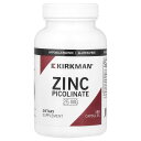 Kirkman Labs ピコリン酸亜鉛 【 iHerb アイハーブ 公式 】 カークマンラブズ ピコリン酸 亜鉛 Zinc ピコリネート ミネラル ミネラルサ...