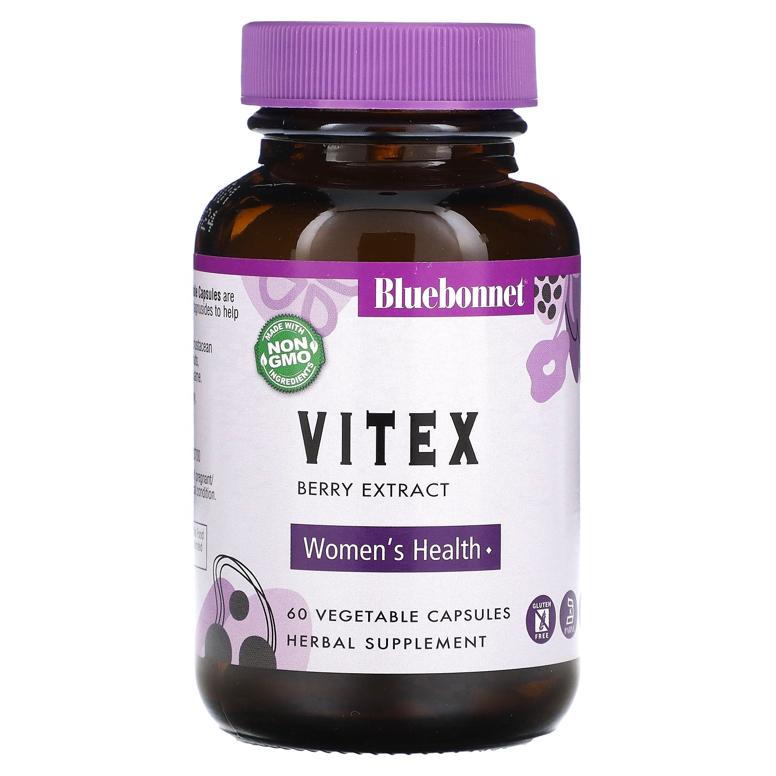 Bluebonnet Nutrition ヴィテックス ベリー エキス  ブルーボネット ニュートリション ヴァイテックス Vitex セイヨウニンジンボク チェストベリー サプリ ベジカプセル 60粒