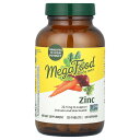 MegaFood 亜鉛 【 iHerb アイハーブ 公式 】 メガフード Zinc ミネラル ホウレンソウ 酵母 玄米 パセリ ニンジン ブロッコリー ビート ...