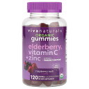 Viva Naturals エルダーベリー ビタミンC + 亜鉛 オーガニック 【 iHerb アイハーブ 公式 】 ビバナチュラルズ 有機 サンブカス ビタミ...