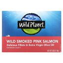 Wild Planet 燻製 ピンクサーモン 缶詰 【 iHerb アイハーブ 公式 】 ワイルドプラネット ピンク サーモン 鮭 スモーク 天然 フィレ 切り...