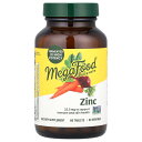 MegaFood 亜鉛 【 iHerb アイハーブ 公式 】 メガフード Zinc ミネラル ホウレンソウ 酵母 パセリ ニンジン ブロッコリー ビート サプリ...