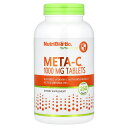 NutriBiotic メタ-C 【 iHerb アイハーブ 公式 】 ニュートリバイオティック イミュニティ ビタミン C アスコルビン酸 カルシウム スピル...